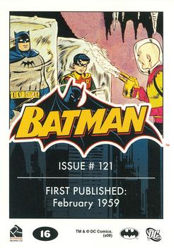 2008 Rittenhouse Batman Archives #16 Batman #121 Back
