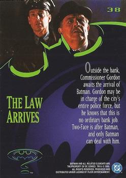 1995 Fleer Batman Forever #38 The Law Arrives Back