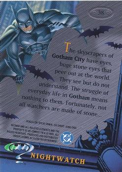 1995 Metal Batman Forever #38 Night Watch Back