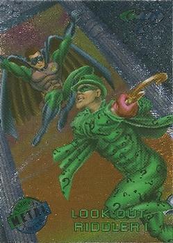 1995 Metal Batman Forever #77 Look Out, Riddler! Front
