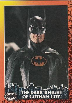 1992 Topps Batman Returns #2 The Dark Knight of Gotham City Front