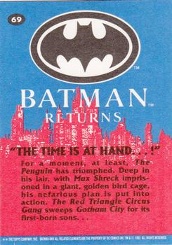 1992 Topps Batman Returns #69 The Time Is At Hand...! Back