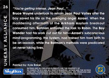 1994 SkyBox Batman: Saga of the Dark Knight #26 Robin, Uneasy Alliance Back