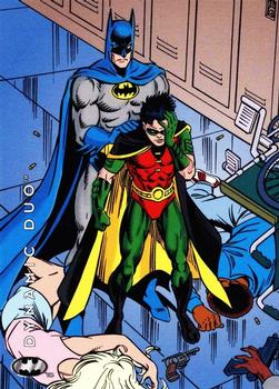 1994 SkyBox Batman: Saga of the Dark Knight #36 Dynamic Duo, Seduction of the Gun Front