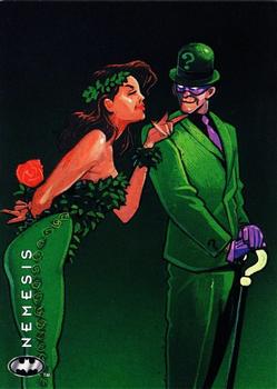 1994 SkyBox Batman: Saga of the Dark Knight #53 Nemesis, The Riddler / Poison Ivy Front