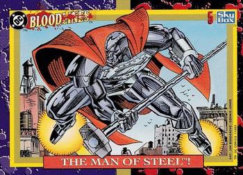 1993 SkyBox DC Comics Bloodlines #5 The Man of Steel! Front