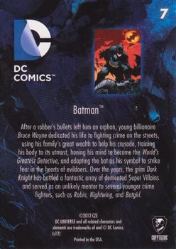 2012 Cryptozoic DC Comics: The New 52 #7 Batman Back