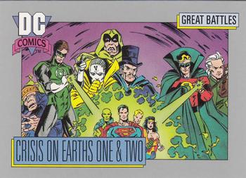 1992 Impel DC Comics Cosmic #144 Crisis on Earths One & Two Front
