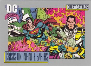 1992 Impel DC Comics Cosmic #145 Crisis on Infinite Earths Front
