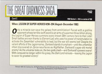 1992 Impel DC Comics Cosmic #162 The Great Darkness Saga Back