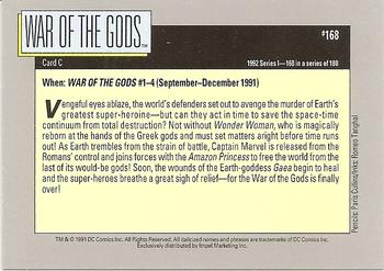 1992 Impel DC Comics Cosmic #168 War of the Gods Back