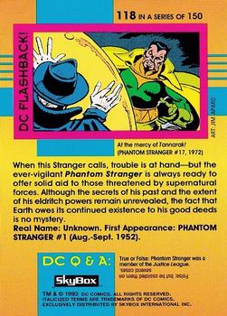 1993 SkyBox DC Cosmic Teams #118 Phantom Stranger Back