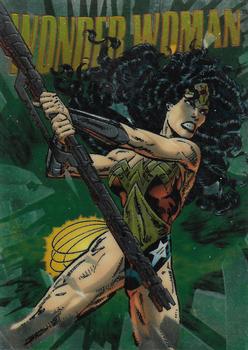 1995 SkyBox DC Power Chrome Legends '95 - Hard Hitters #H-12 Wonder Woman Front