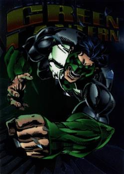 1995 SkyBox DC Power Chrome Legends '95 - Hard Hitters #H-4 Green Lantern Front