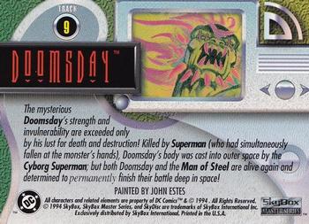 1994 SkyBox DC Master Series #9 Doomsday Back