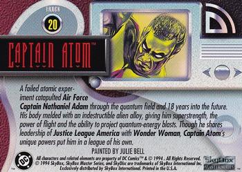 1994 SkyBox DC Master Series #20 Captain Atom Back