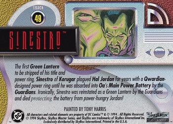 1994 SkyBox DC Master Series #49 Sinestro Back