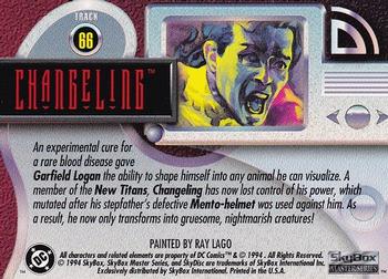 1994 SkyBox DC Master Series #66 Changeling Back