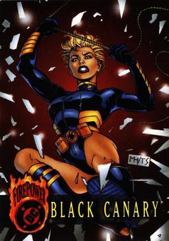 1996 SkyBox DC Outburst: Firepower #22 Black Canary Front