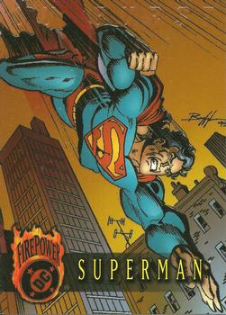 1996 SkyBox DC Outburst: Firepower #14 Superman Front