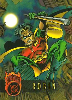 1996 SkyBox DC Outburst: Firepower #21 Robin Front