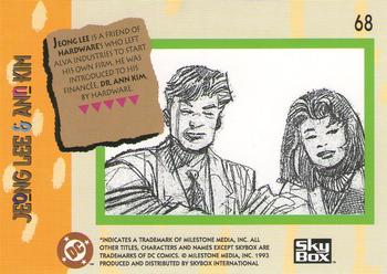 1993 SkyBox Milestone: The Dakota Universe #68 Jeong Lee & Ann Kim Back