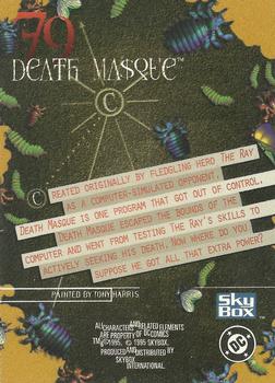 1995 SkyBox DC Villains: Dark Judgment #79 Death Masque Back