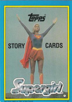 1984 Topps Supergirl #1 Supergirl - Topps Story Cards Back