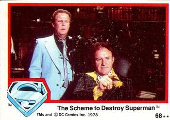 1978 Topps Superman: The Movie #68 The Scheme to Destroy Superman Front