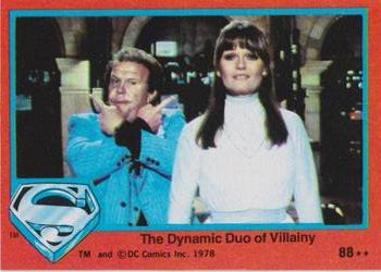 1978 Topps Superman: The Movie #88 The Dynamic Duo of Villainy Front