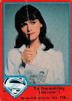 1978 Topps Superman: The Movie #116 The One-And-Only Lois Lane! Front