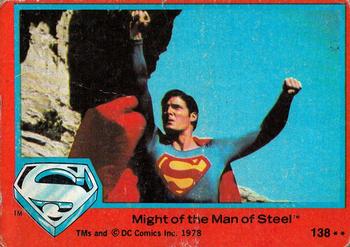 1978 Topps Superman: The Movie #138 Might of the Man of Steel Front