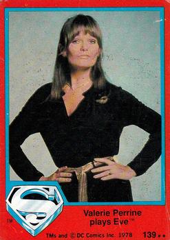 1978 Topps Superman: The Movie #139 Valerie Perrine plays Eve Front