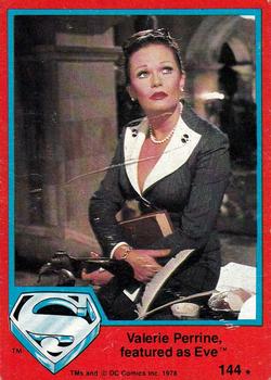 1978 Topps Superman: The Movie #144 Valerie Perrine, featured as Eve Front