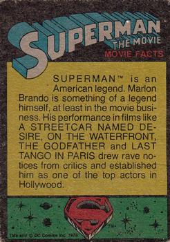 1978 Topps Superman: The Movie #148 Superman Spots a Crime Back