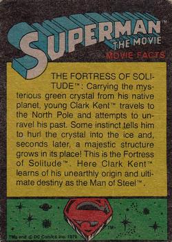 1978 Topps Superman: The Movie #156 Lex Luthor : Madman or Brilliant Scientist? Back