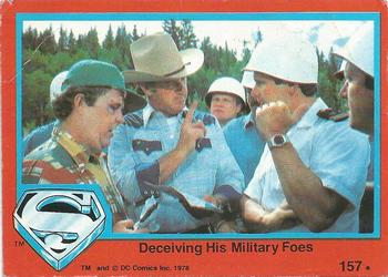 1978 Topps Superman: The Movie #157 Deceiving His Military Foes Front