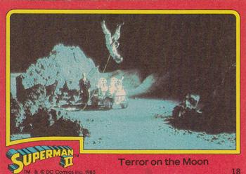 1980 Topps Superman II #18 Terror on the Moon Front