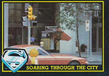1983 Topps Superman III #4 Soaring through the City! Front