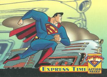 1996 Fleer/SkyBox Superman Action Packs #5 Express Time Front