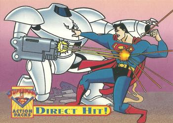 1996 Fleer/SkyBox Superman Action Packs #6 Direct Hit Front