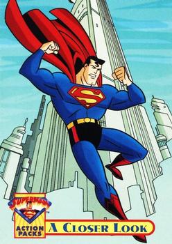 1996 Fleer/SkyBox Superman Action Packs #7 Superman Front