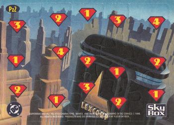 1996 Fleer/SkyBox Superman Action Packs - Puzzle #Pz2 Superman / Darkseid Back