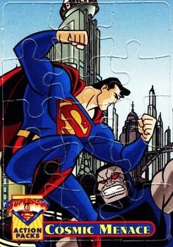 1996 Fleer/SkyBox Superman Action Packs - Puzzle #Pz2 Superman / Darkseid Front