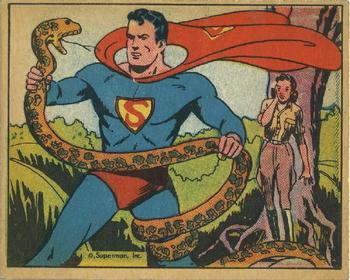 1941 Gum Inc. Superman (R145) #4 Peril in the Jungle Front