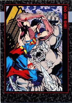 1992 SkyBox Doomsday: The Death of Superman #85 Do or Die! Front