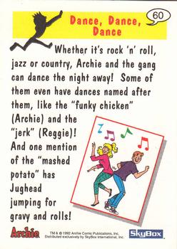 1992 SkyBox Archie #60 Dance, Dance, Dance Back