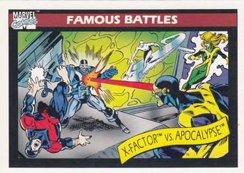 1990 Impel Marvel Universe #117 X-Factor vs. Apocalypse Front