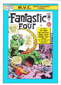 1990 Impel Marvel Universe #124 Fantastic Four #1 Front