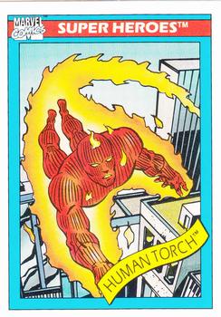 1990 Impel Marvel Universe #33 Human Torch Front
